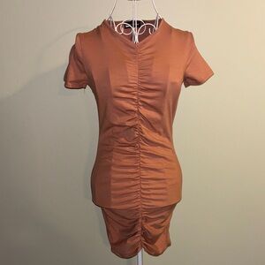 PrettyLittleThing Ruched Dress, Size 4